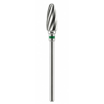 Fraise tungstène type flamme non croisée pour travaux sur plâtres