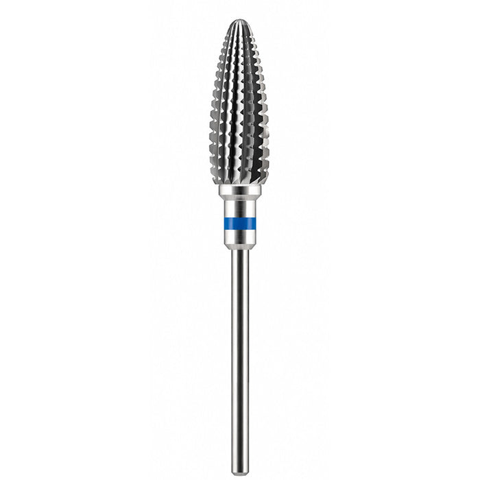 Fraise tungstène type flamme croisée résine molle silicone 