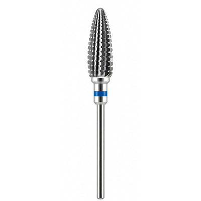 Fraise tungstène type flamme croisée résine molle silicone 