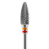 Fraise tungstène flamme moyenne pour résine acrylique vue tête