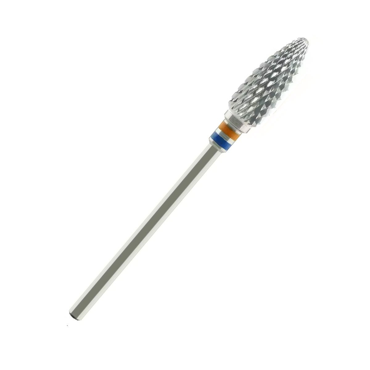 Fraise tungstène flamme croisée fine pour travaux sur résine acrylique