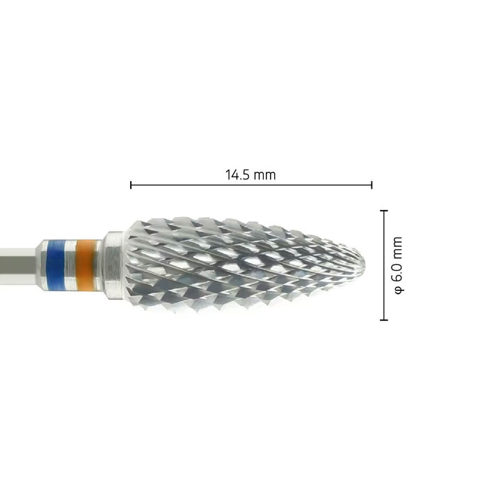 Fraise Tungstène Flamme Croisée Fine Pour Travaux Résine.