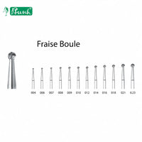 Fraise boule tungstène sillons de couronnes blister 6 pièces vue de la gamme