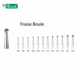 Fraise boule tungstène sillons de couronnes blister 6 pièces vue de la gamme