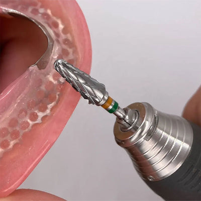 Fraise Tungstène Pour Résine Acrylique ou Plaque PEI Photo - Massilia Dental - Fournitures Matériel Cabinet Dentaire