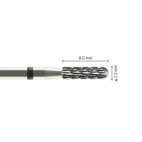 Fraise Carbure de Tungstène Cylindrique - Grattage Armature Céramique. - Massilia Dental - Fournitures Matériel Cabinet Dentaire