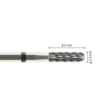 Fraise Carbure de Tungstène Cylindrique - Grattage Armature Céramique. - Massilia Dental - Fournitures Matériel Cabinet Dentaire
