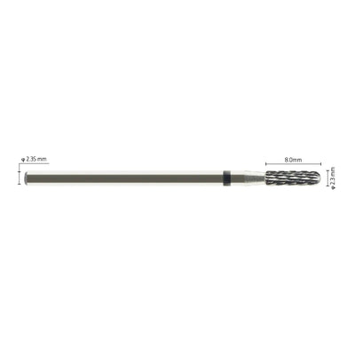 Fraise Carbure de Tungstène Cylindrique - Grattage Armature Céramique. - Massilia Dental - Fournitures Matériel Cabinet Dentaire