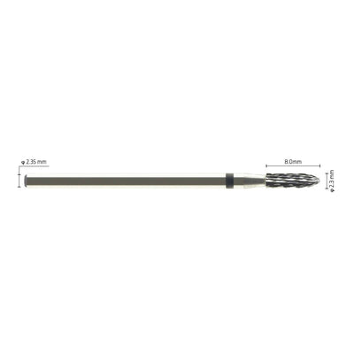 Fraise Tungstène Cylindrique - Grattage Stellites - Massilia Dental - Fournitures Matériel Cabinet Dentaire