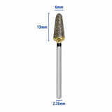 Fraise diamantée conique 6 mm 
super gros grain