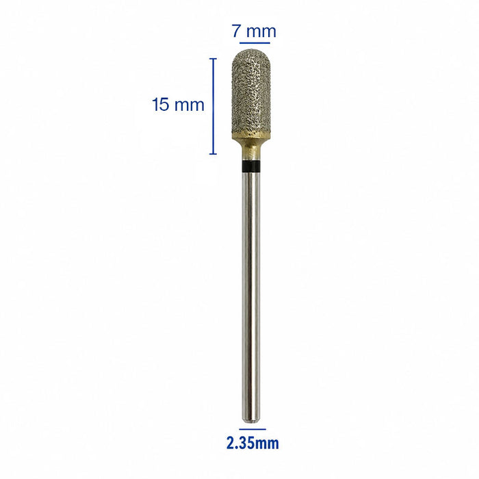 Fraise diamantée cylindrique diamètre 0.70 cm | Super gros grain.