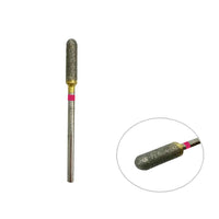 Fraise Diamantée Masse 0.37 cm Grain Fin Cylindre Arrondi - Massilia Dental - Fournitures Matériel Cabinet Dentaire