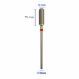 Fraise diamantée cylindre arrondi bout rond grain fin 15 mm