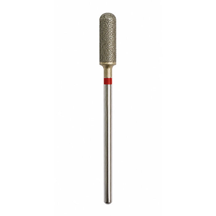 Fraise diamantée cylindre arrondi bout rond grain fin