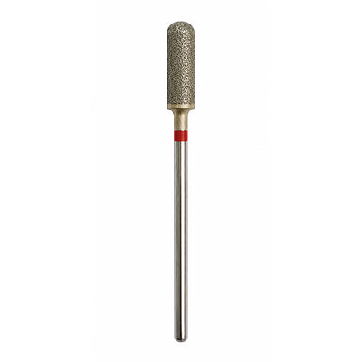Fraise diamantée cylindre arrondi bout rond grain fin