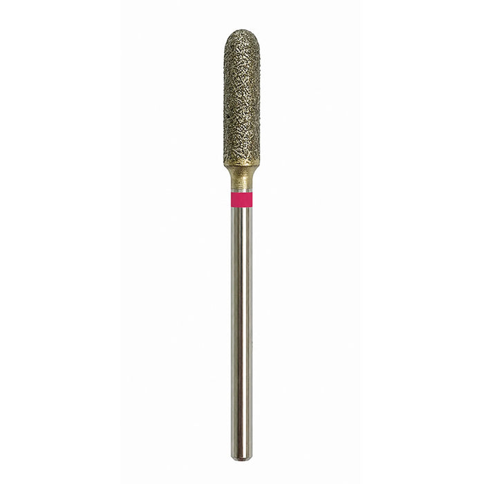 Fraise diamantée dans la masse grain fin cylindre arrondi 3.7 mm