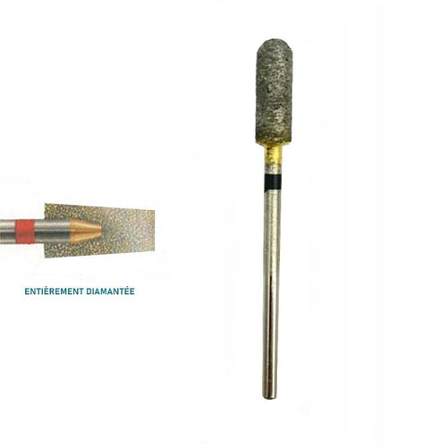 Fraise Diamantée Cylindrique Taille 0.50 cm Gros Grain. - Massilia Dental - Fournitures Matériel Cabinet Dentaire
