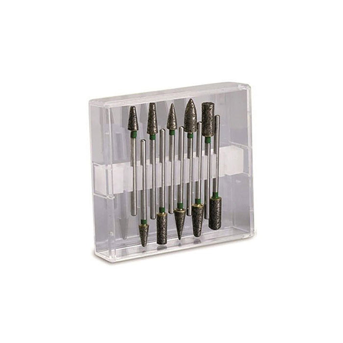 Fraises Diamantées dans la Masse Grain Moyen - 10 Pièces. - Massilia Dental - Fournitures Matériel Cabinet Dentaire