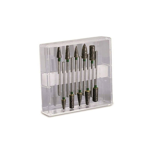 Fraises Diamantées dans la Masse Grain Moyen - 10 Pièces. - Massilia Dental - Fournitures Matériel Cabinet Dentaire