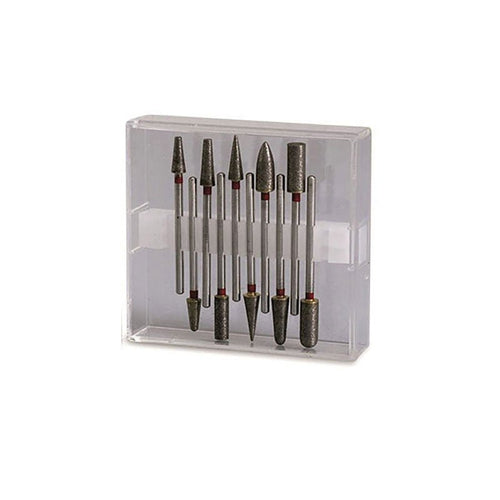 Fraises Diamantées Grain Fin - Coffret Assorti 10 pièces - Massilia Dental - Fournitures Matériel Cabinet Dentaire