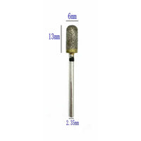 Fraise Diamantée 0.60 cm Cylindre Gros Grain. - Massilia Dental - Fournitures Matériel Cabinet Dentaire