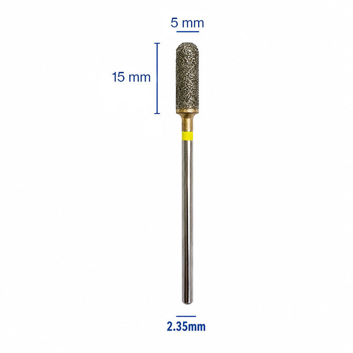 Fraise diamantée dans la masse cylindrique grain moyen