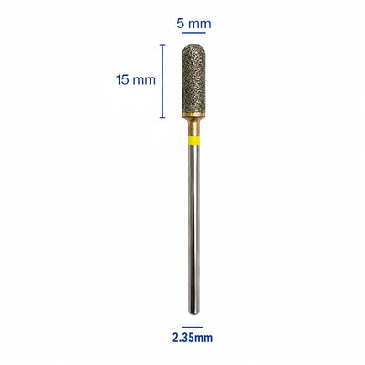 Fraise diamantée dans la masse Mestra forme cylindre grain moyen 15 mm