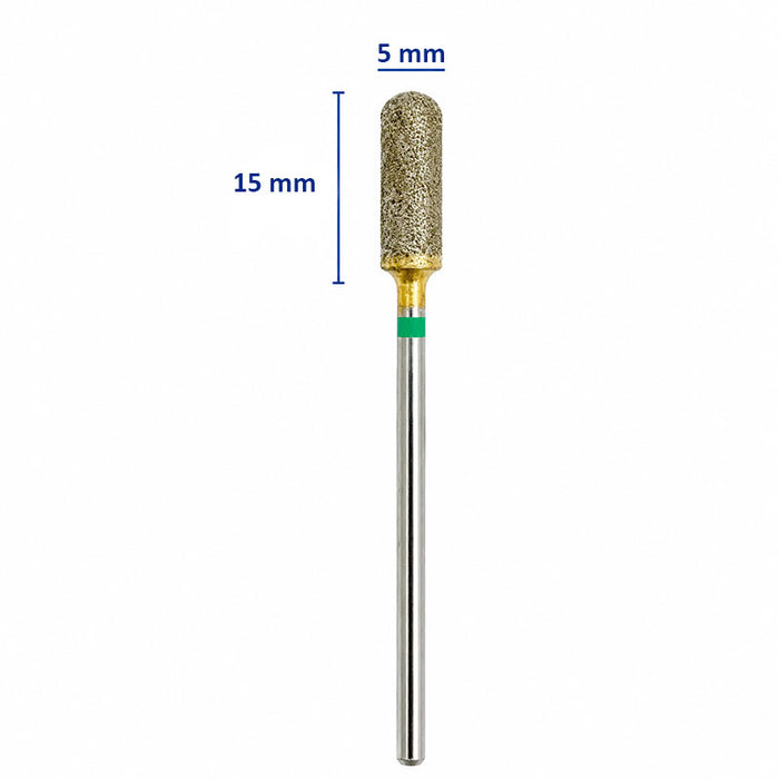 Fraise Diamantée Masse Grain Gros 0.50 cm Cylindre Arrondi