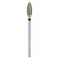 Fraise diamantée dans la masse forme ovale 0.50 cm gros grain