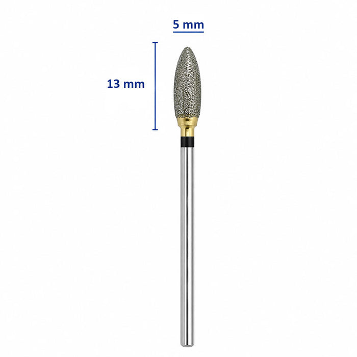 Fraise Diamantée Ovale 0.50 cm Gros Grain.