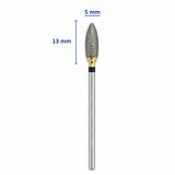 Fraise diamantée ovale 0.50 cm gros grain mandrin 2.35 mm