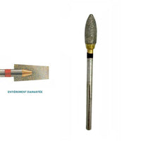 Fraise Diamantée Ovale 0.50 cm Gros Grain. - Massilia Dental - Fournitures Matériel Cabinet Dentaire