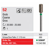 Edenta medium cylinder diamond -dried bur 