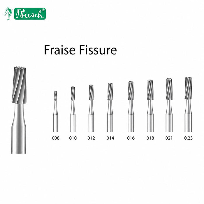 Fraise fissure tungstène dégrossissage métal ou résine - 6 U