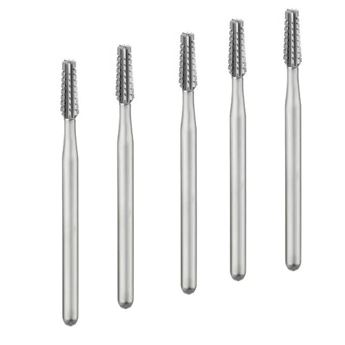 Fraise Fissure Droite ou Conique 5 Pièces Tungstène - Massilia Dental - Fournitures Matériel Cabinet Dentaire