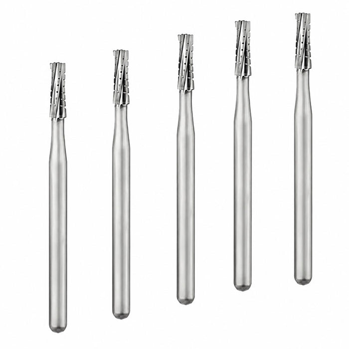 Fraise fissure droite ou conique tungstène - Blister 5 pièces