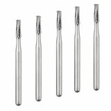 Fraise fissure droite blister 5 pièces tungstène travail sur résine