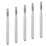 Fraise Fissure Droite ou Conique 5 Pièces Tungstène - Massilia Dental - Fournitures Matériel Cabinet Dentaire