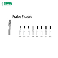 Fraise Fissure Tungstène Dégrossissage Métal ou Résine - 6 U - Massilia Dental - Fournitures Matériel Cabinet Dentaire