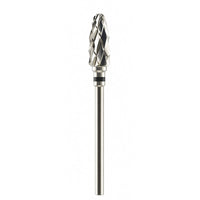 Fraise tungstène type flamme denture croisée pour travaux sur plâtres
