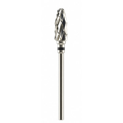 Fraise tungstène type flamme denture croisée pour travaux sur plâtres