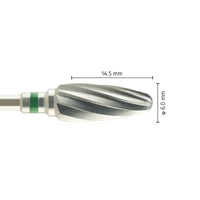 Fraise Tungstène Type Flamme Non Croisée - Travaux Plâtres - Massilia Dental - Fournitures Matériel Cabinet Dentaire