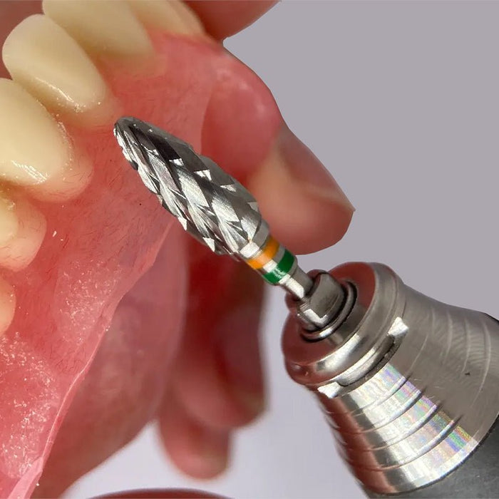 Fraise Tungstène Flamme Denture croisée - Résine Plâtre.