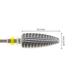 Fraise Tungstène Flamme Croisée Fine - Résine Molle Silicone - Massilia Dental - Fournitures Matériel Cabinet Dentaire