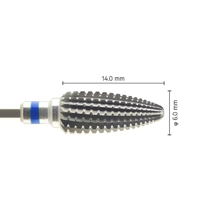 Fraise Tungstène Type Flamme Croisée - Résine Molle Silicone