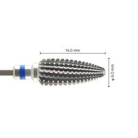 Fraise Tungstène Type Flamme Croisée - Résine Molle Silicone - Massilia Dental - Fournitures Matériel Cabinet Dentaire