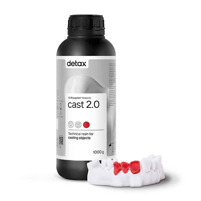 Résine calcinable Freeprint Cast 2.0 Detax en flacon 500 g