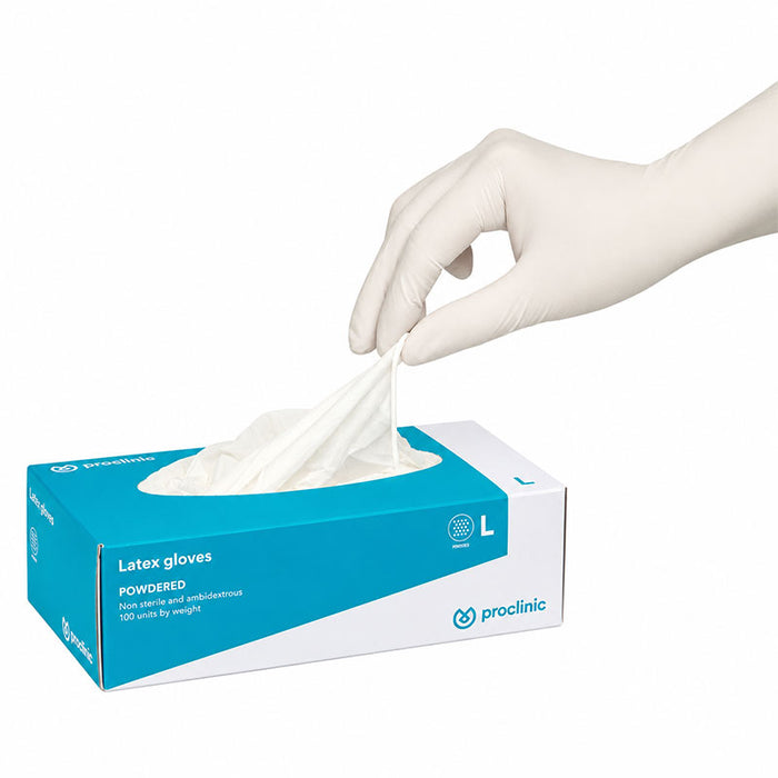 Guanti in Lattice Talcati - Selezione del Colore o Disinfezione