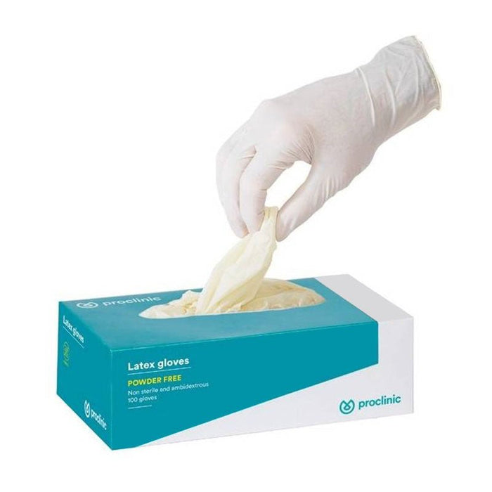 Gants Latex Poudrés - Prise de Teinte ou Désinfection - Massilia Dental - Fournitures Matériel Cabinet Dentaire