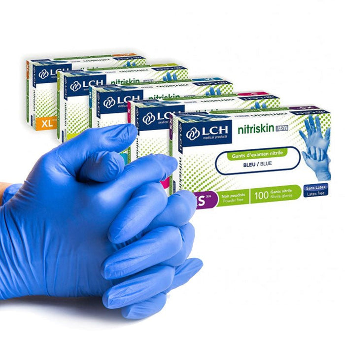 Gants Nitrile non poudrés forte résistance très confortable